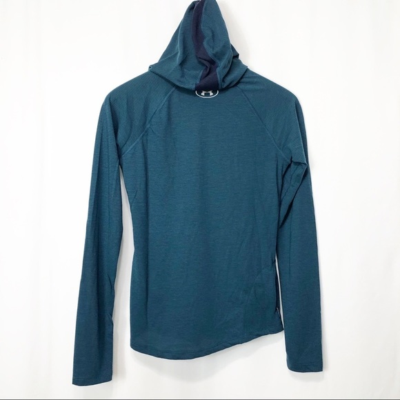 NWT-Under Armour Blue Fitted Performance Hood SM - Picture 6 of 8